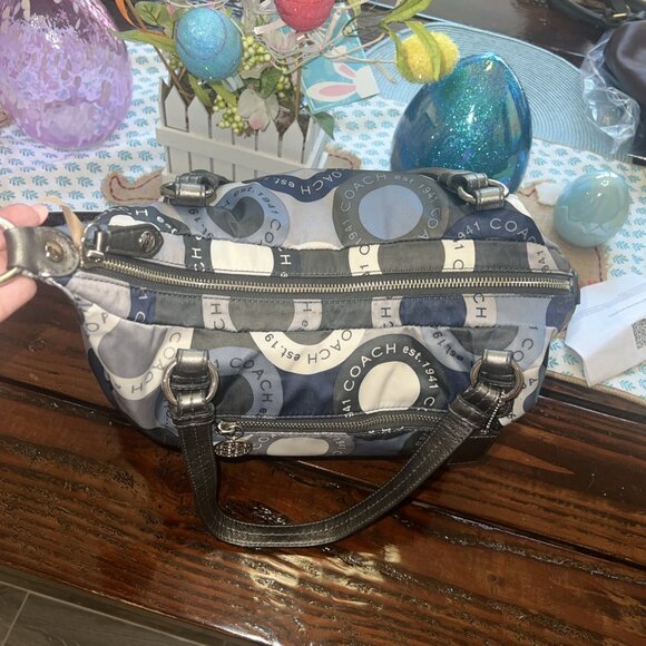 Coach Print Sateen Alexandra Satchel Crossbody Handbag - Picture 11 of 11